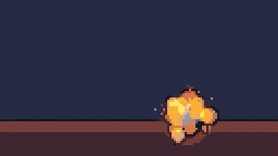 Pixel Bomb Toss particle effect