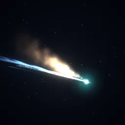 Comet particle effect