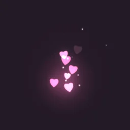 Floating Hearts particle effect