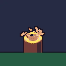 Wood Chopping particle effect