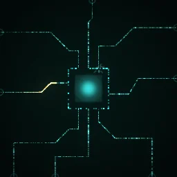 Circuit Board particle effect
