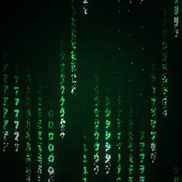 Matrix Code Rain particle effect