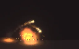 Magma Bomb Chain particle effect
