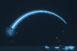 Water Whip particle effect