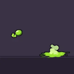 Acid spit particle effect