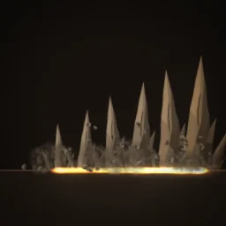 Earth spikes particle effect
