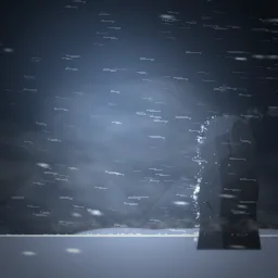 Blizzard gusts particle effect