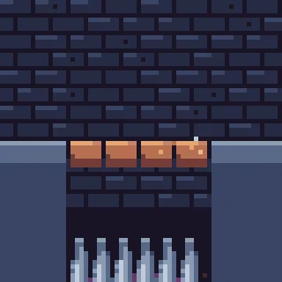 Crumbling floor particle effect