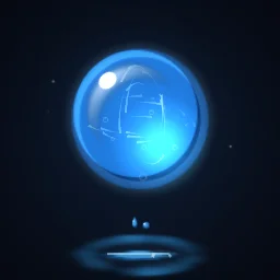 Aqua orb particle effect