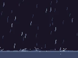 Pixel Rain particle effect