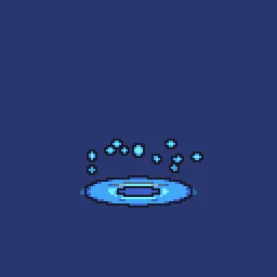 Pixel Raindrop Splash: Free Pixel Art Effect, GIF and Spritesheet ...
