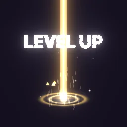 Level Up particle effect