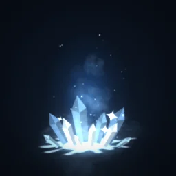 Frozen particle effect