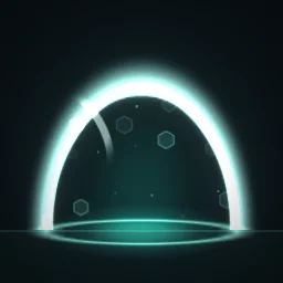 Shielded particle effect