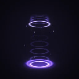 Slowed particle effect