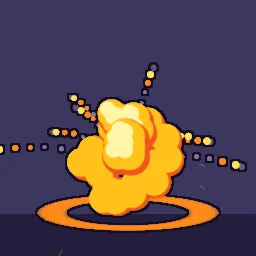 Cel explosion particle effect