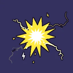Cartoon shock particle effect