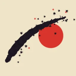 Ink brush slash particle effect