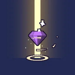 Rare drop sparkle particle effect