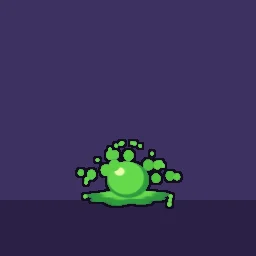 Slime splat particle effect